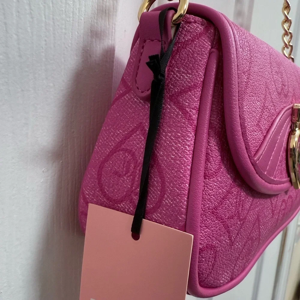 NWT Juicy Couture Pink Precious Moments Flap Shoulder Bag